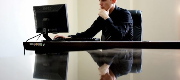 Man on computer
